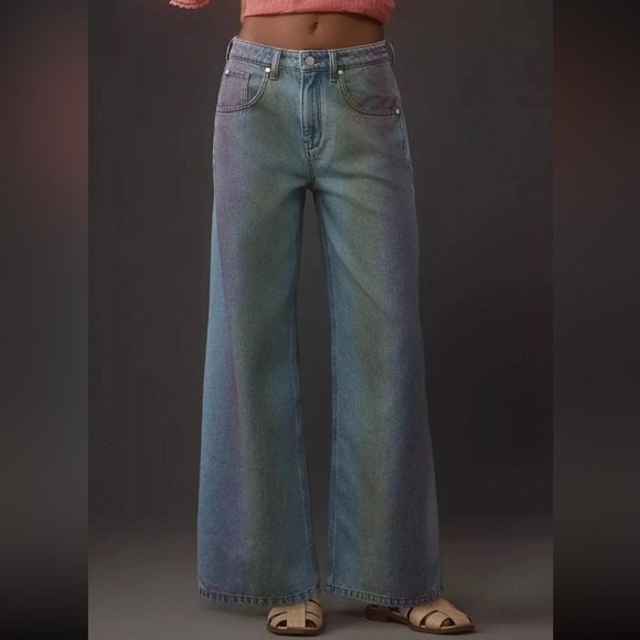 Anthropologie Denim - Pilcro The Skater Mid-Rise Wide-Leg Jean